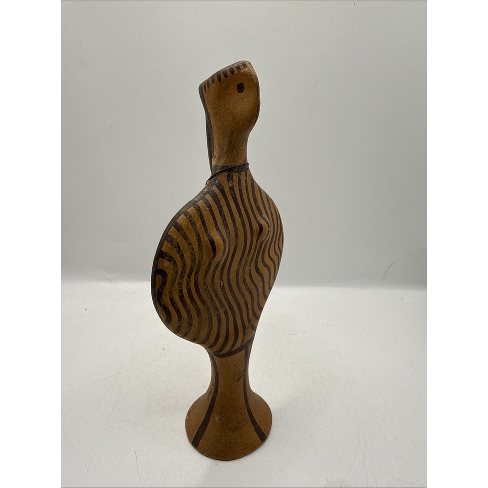 Vintage Greek Mycenaean Phi Type Figurine Terracotta Museum Copy with Lead Seal - Picture 3 of 9